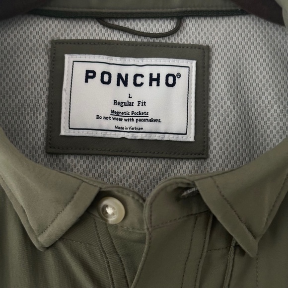 Poncho Outdoors The Gunnison Original Shirt Moss Green Men’s Size Large Regular - Picture 7 of 13